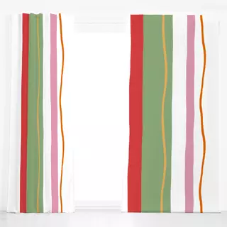 Dekovorhang Bunte Streifen 2