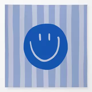 Tischdecke Smile Stripes hellblau