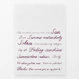 Geschirrtücher Typo Englisch Beige