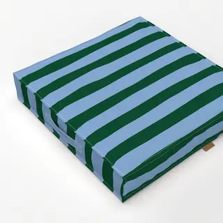 Bodenkissen Streifen grün-blau