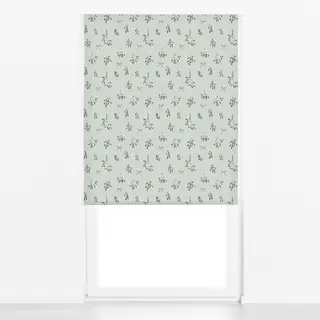 Raffrollo Mistletoe and kisses - grün