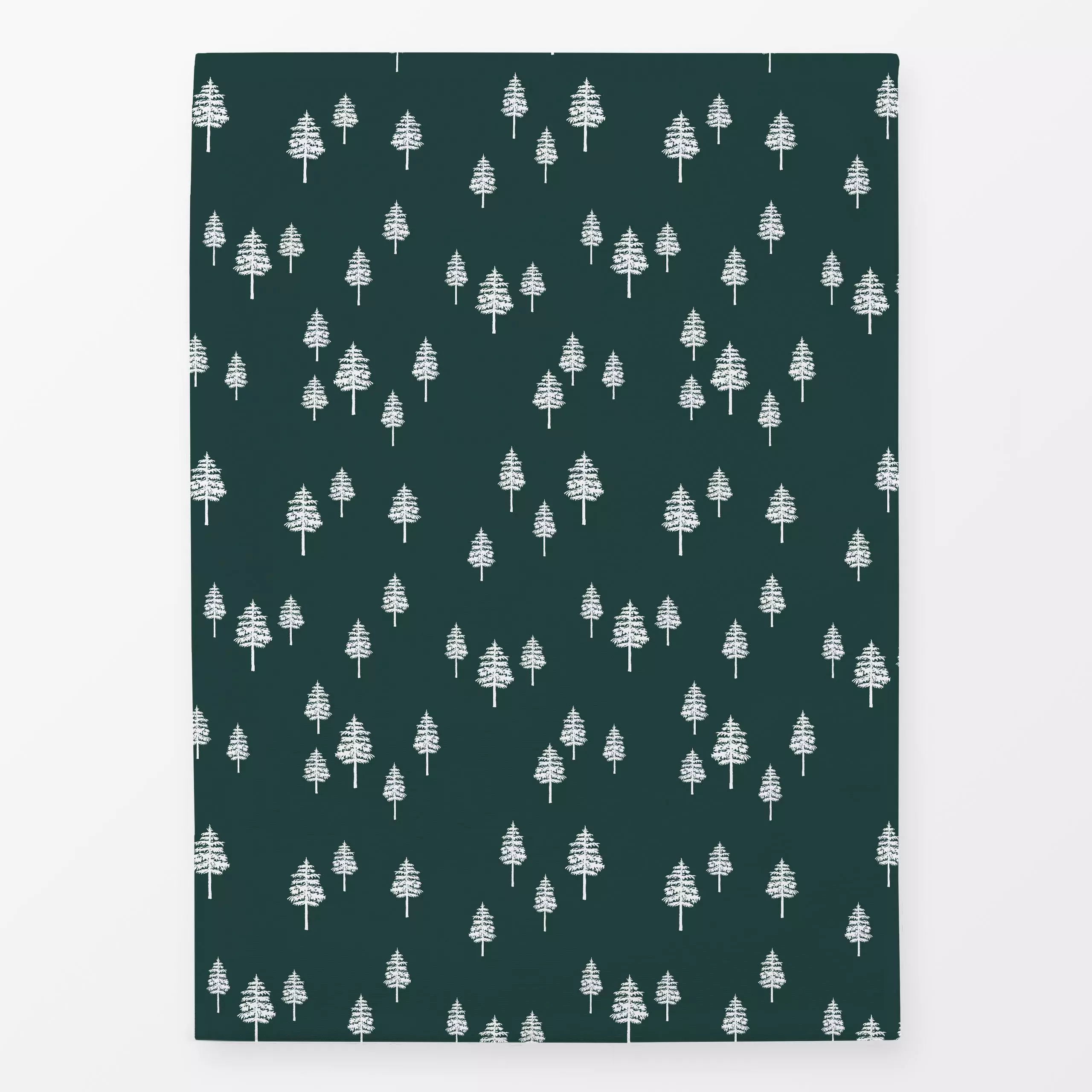 Geschirrtücher White Winter Forest fir green - Natur & Landschaft, Weihnachten, Winter - von „Karen Menzenbach"; Natur, Bäum...
