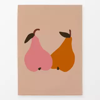 Geschirrtücher Zwei Birnen Pink Orange