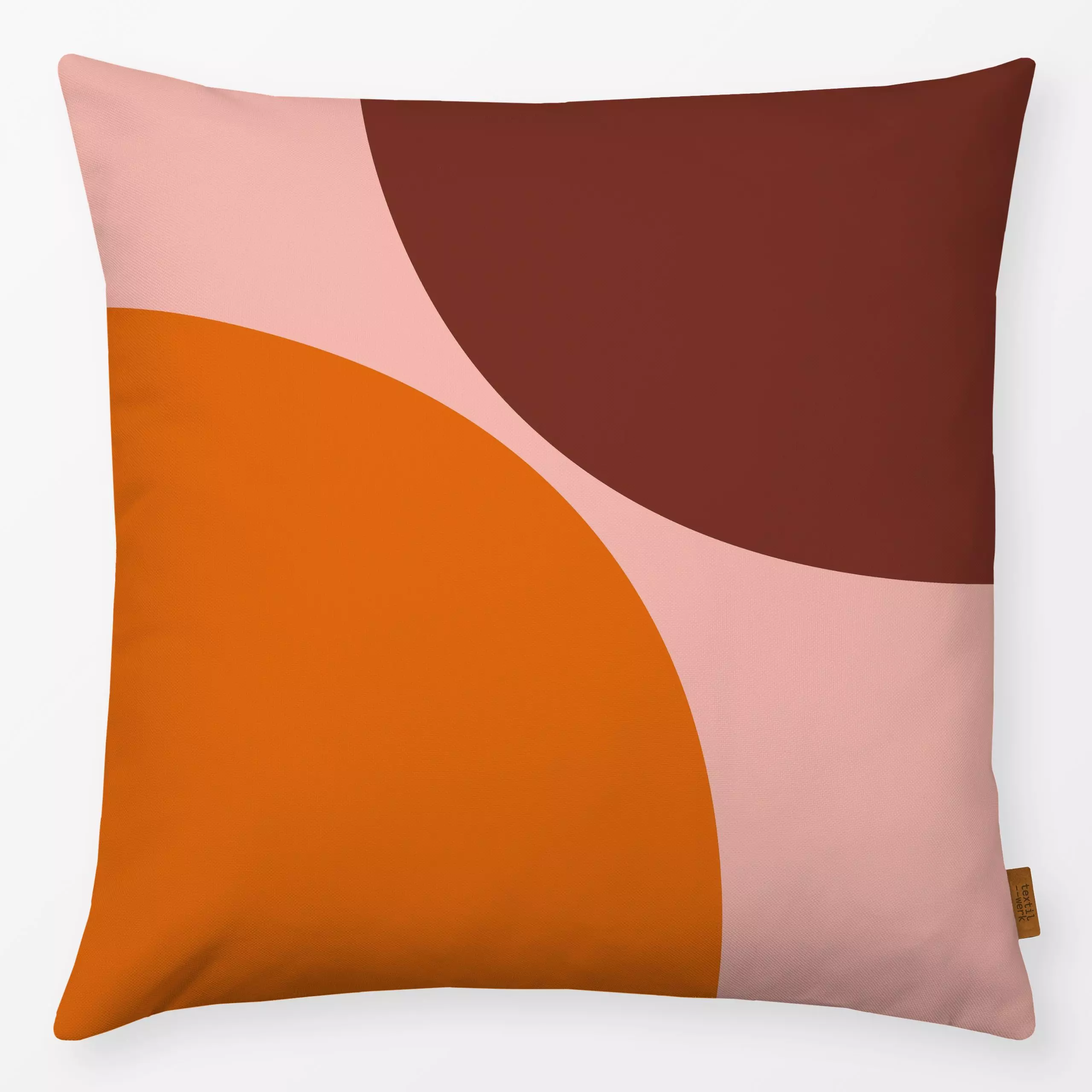 Kissen Circles - Herbst, Symbole & Muster - von „Kathrin Löffler"; Muster, abstrakt, modern, Kreise, grafisch, pattern, colo...