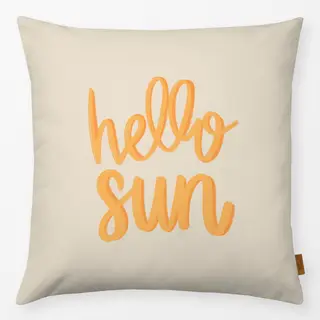Kissen hello sun gelb
