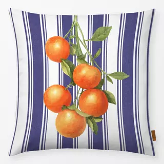 Kissen Coastal Stripes and oranges