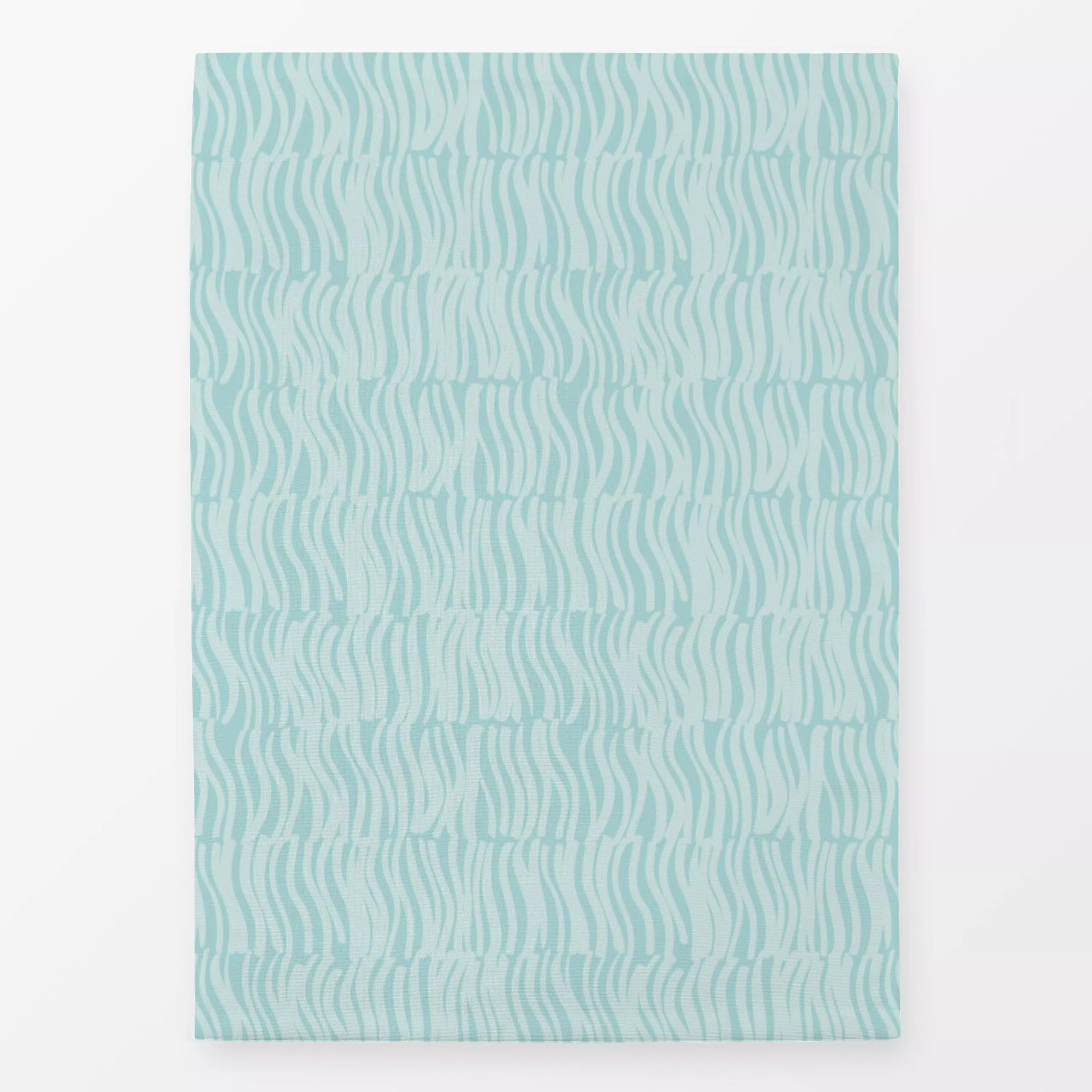 Geschirrtücher Wavy Lines mint - Symbole & Muster - von „Fiilis Design"; linie, Linien, wellen, turkis