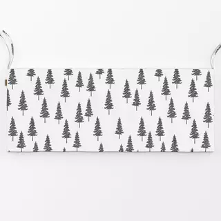 Bankauflage Tannenbäume