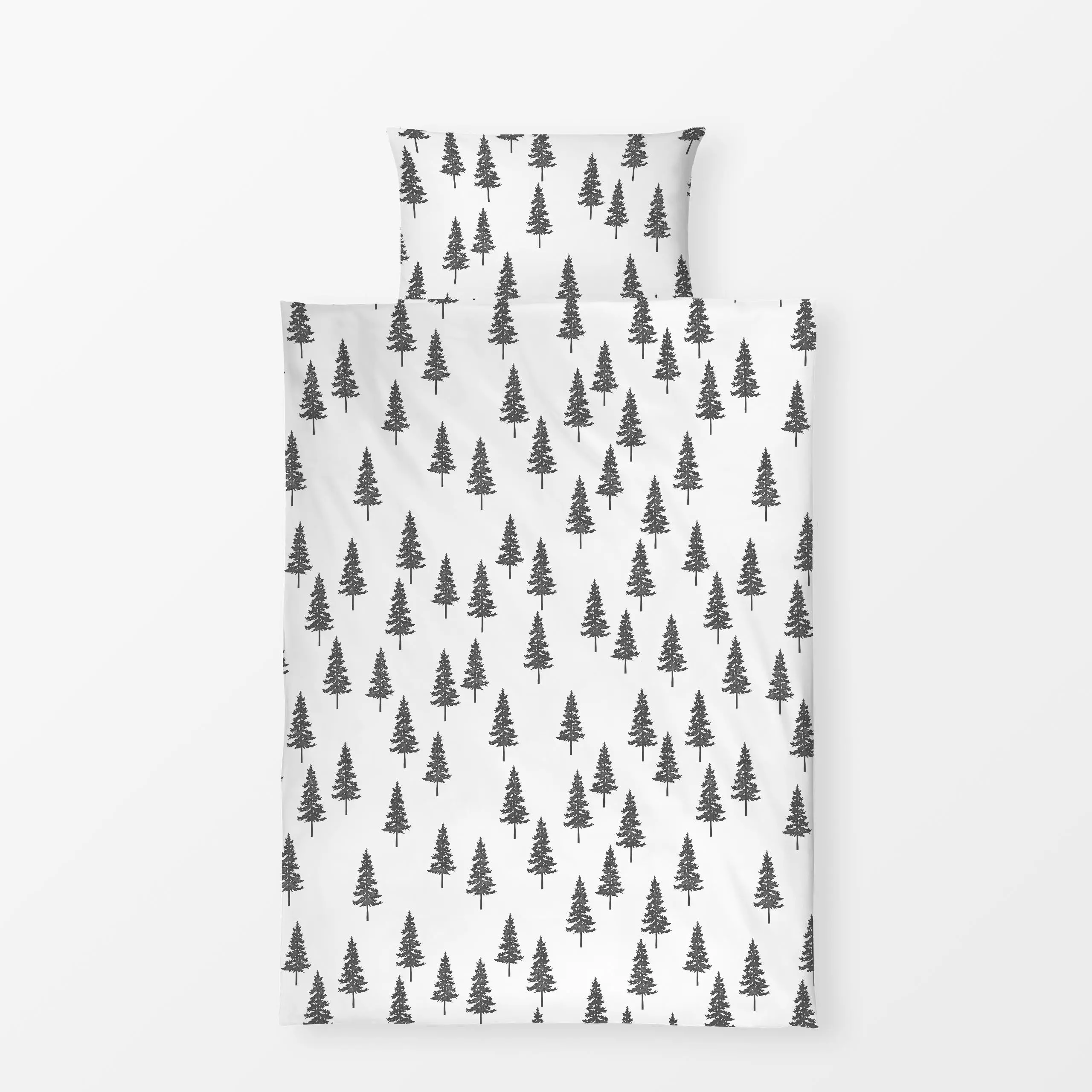 Bettwäsche Tannenbäume - Weihnachten, Winter - von „Studio Kesse x sweetlivinginterior"; Bäume, Wald, Tannenbaum, Weihnachts...