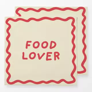Servietten Food Lover Rand