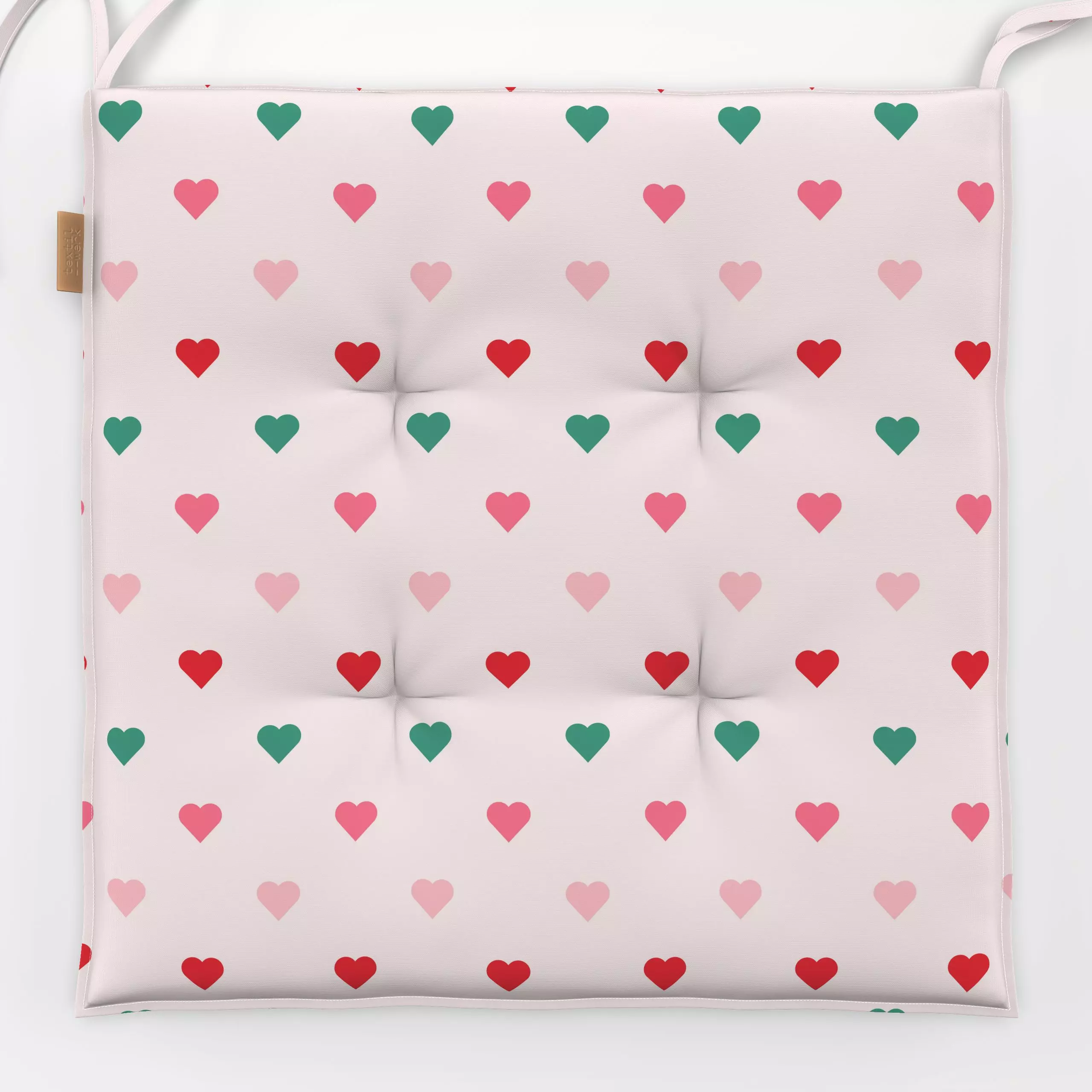 Sitzkissen Herz Pattern Linien - Liebe, Romantik & Pride, Symbole & Muster, Anlässe - von „Jana Moßmann"; Frauenpower, Herze...