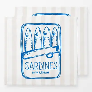 Servietten Sardines