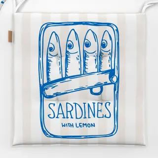 Sitzkissen Sardines