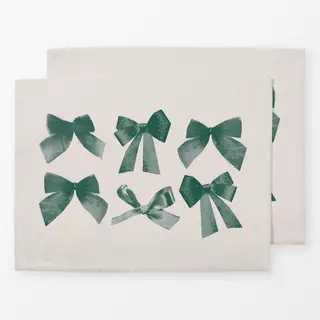 Tischset Schleifen Grün