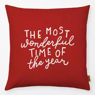 Kissen Wonderful Time rot