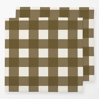 Servietten Olive Gingham