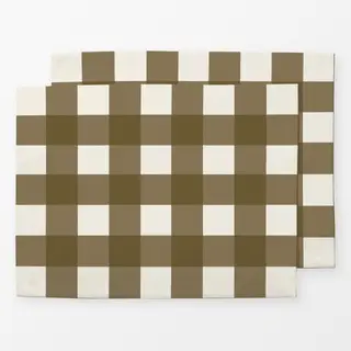 Tischset Olive Gingham