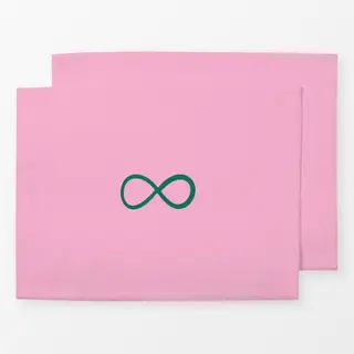 Tischset Infinity pink