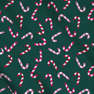 Meterware Zuckerstangen grün rot