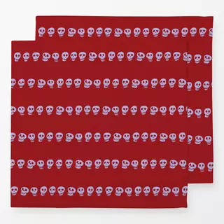 Servietten Skull Stripe Red