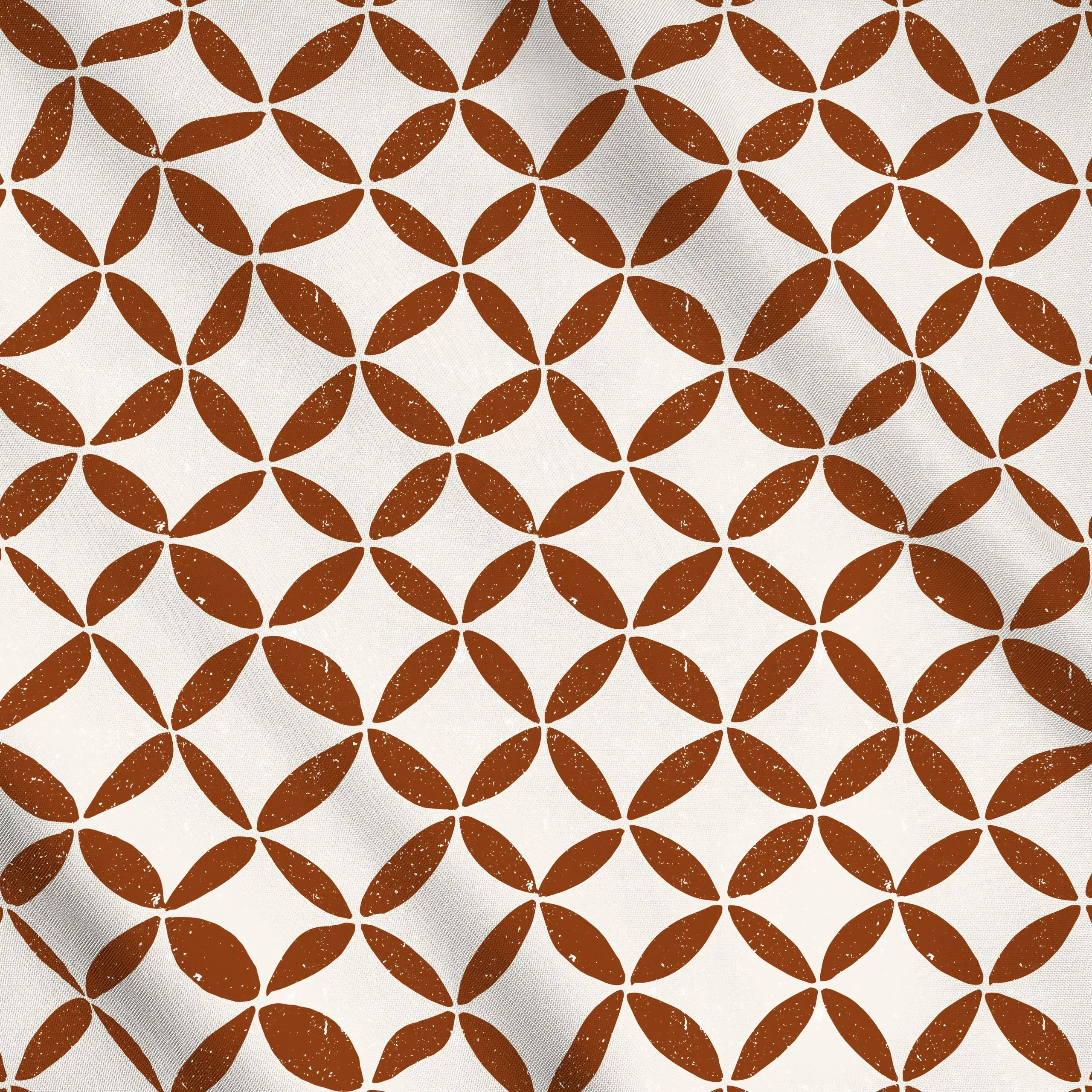 Meterware Porto Cream, gemustert, Sommer, von Barlena