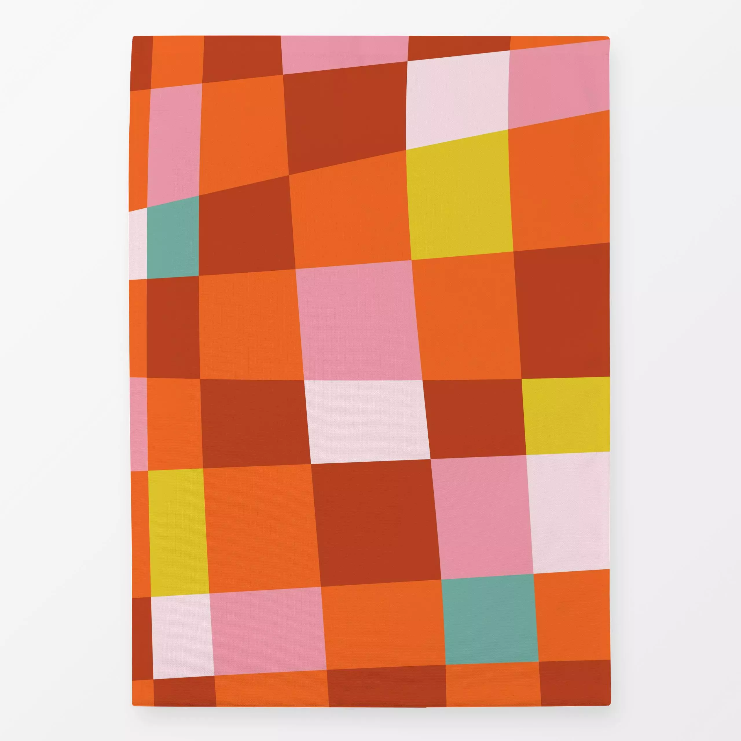 Geschirrtücher Farbfreude Karo A 2 - Sommer, Symbole & Muster - von „Primus Pattern"; Sommer, Karo, outdoor, kariert, Schach...