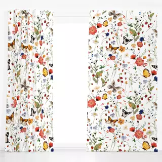 Dekovorhang Sommer Wiese 2