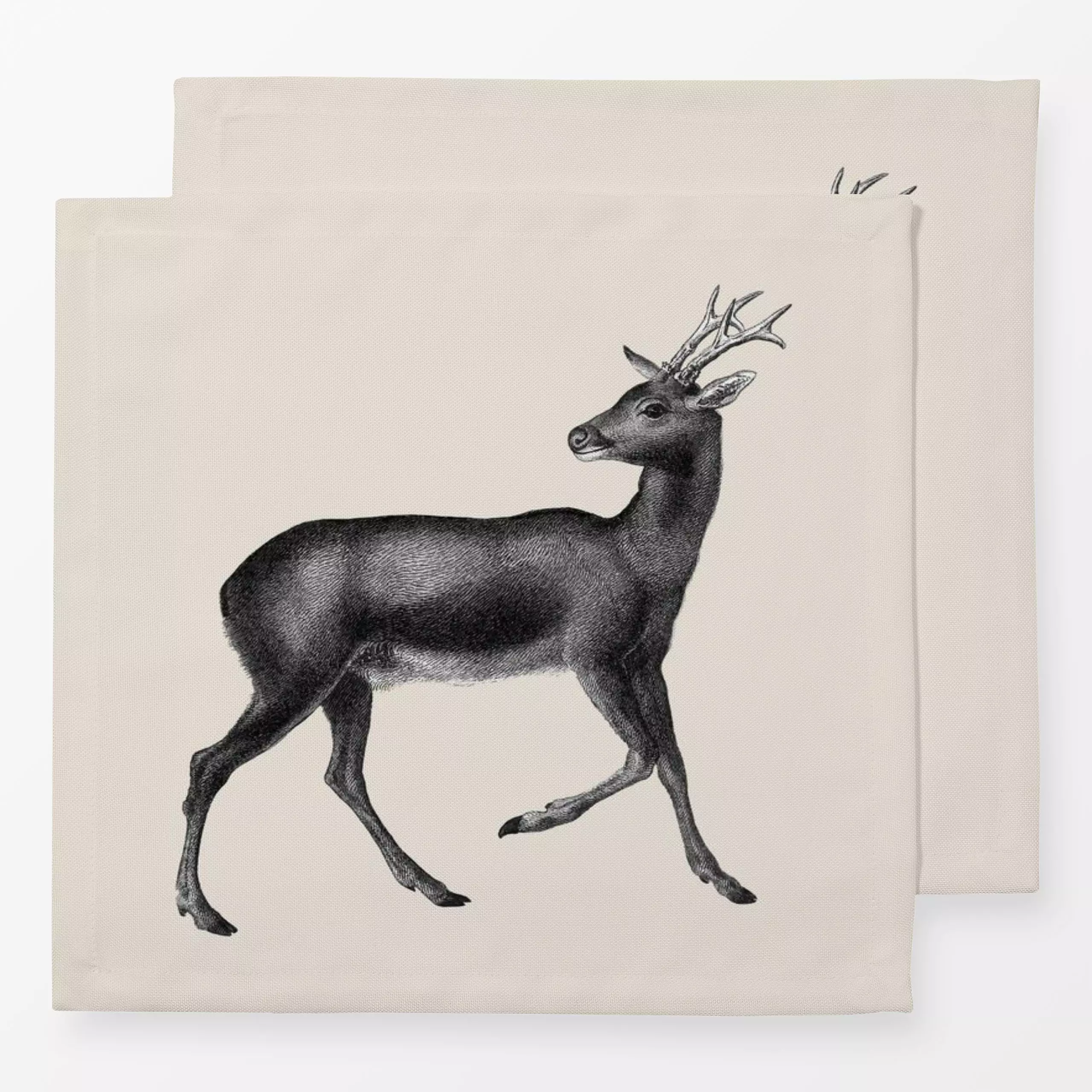 Servietten Vintage Holidays Deer - Tiere, Weihnachten, Retro & Vintage - von „Uta Naumann"; Retro, Weihnachten, vintage, Win...