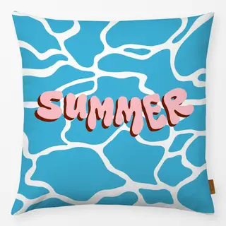 Kissen Retro Summer Pool Typography