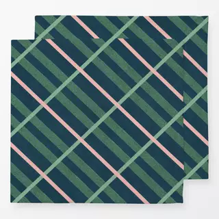 Servietten Scandi Kariert und Streifen I