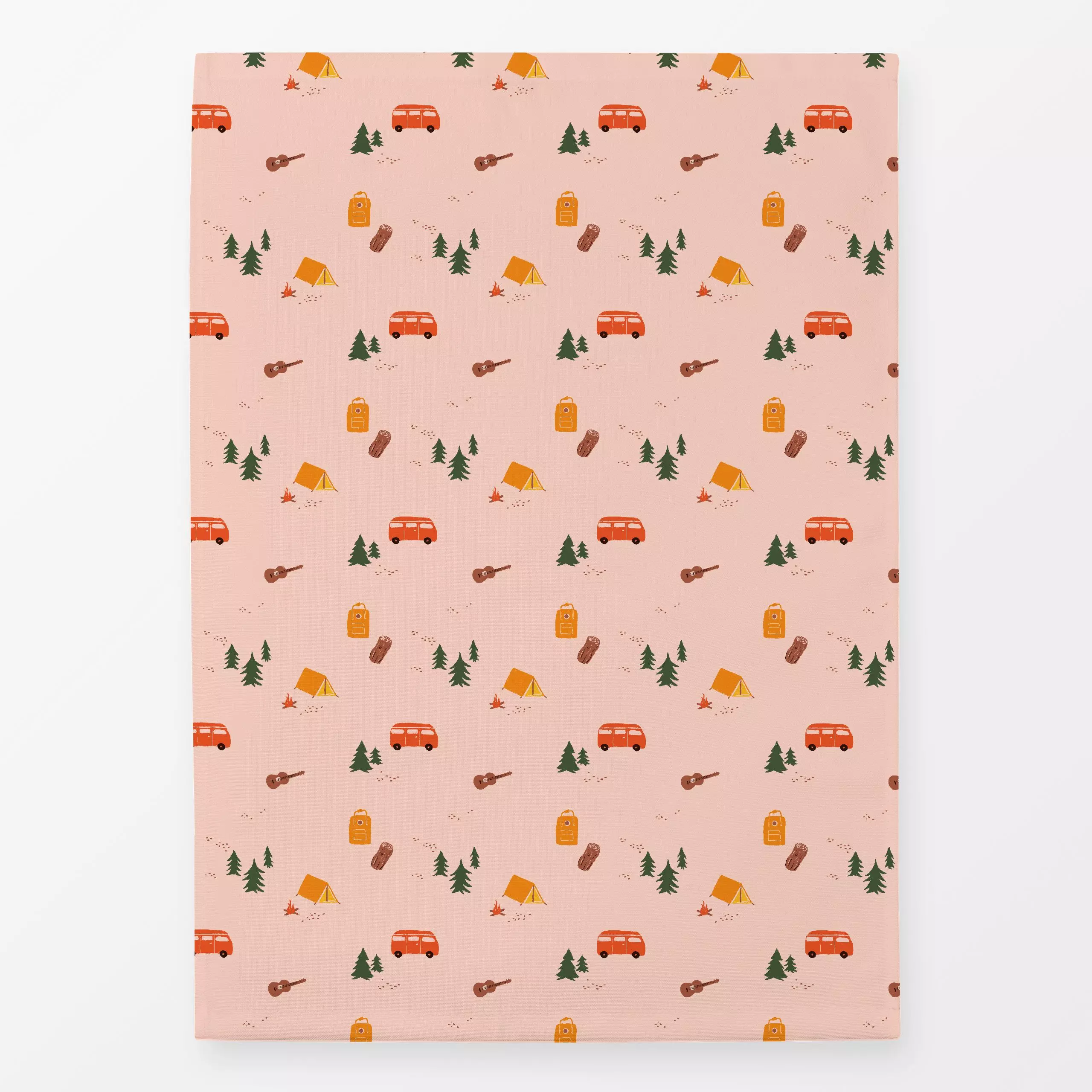 Geschirrtücher Vintage Camping - Natur & Landschaft, Retro & Vintage - von „Julia Marquardt-Lott"; Retro, Kinderzimmer, Gita...