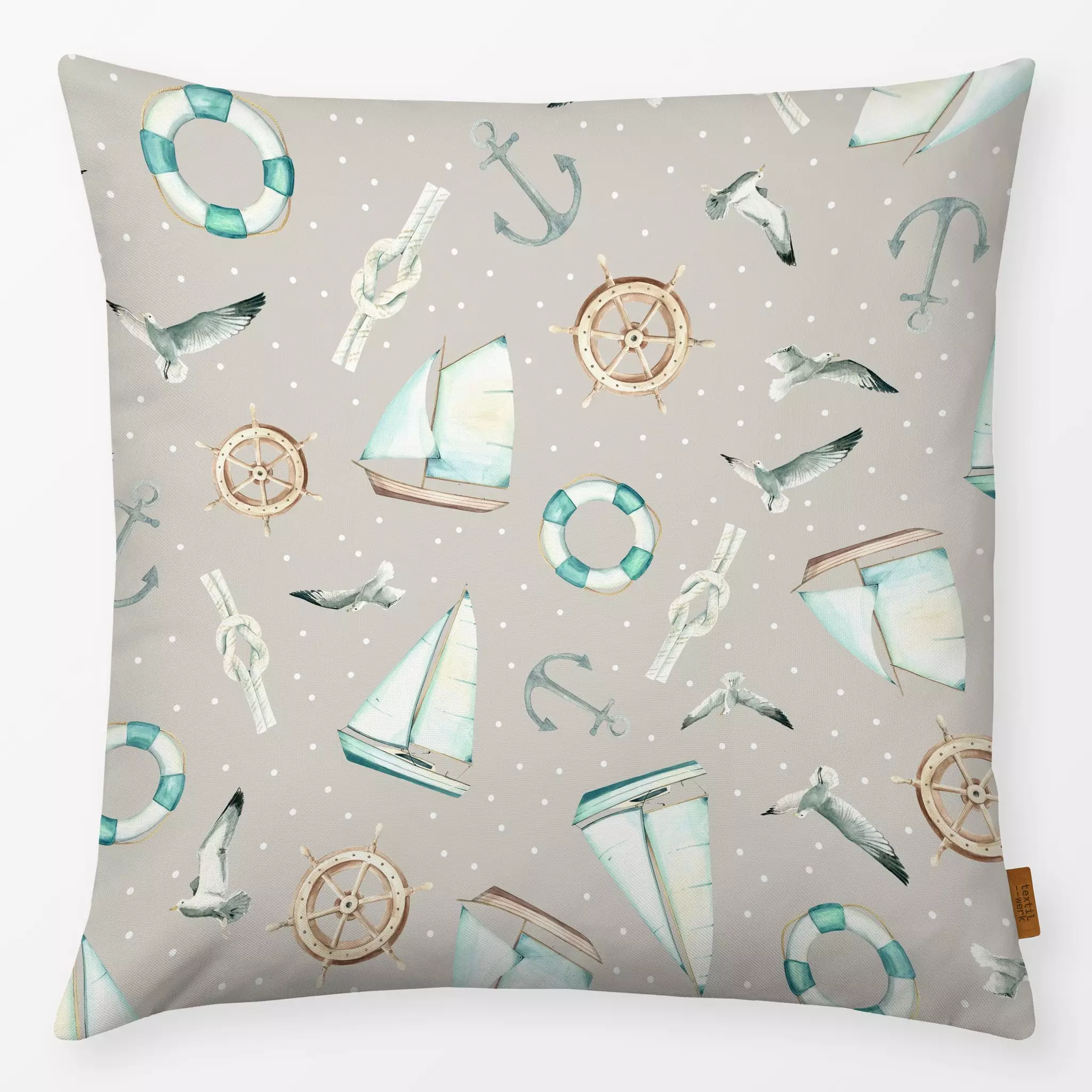 Kissen Kissen Klabautermann  Warm Grey