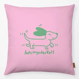 Kissen hereingedackelt comic