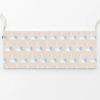 Bankauflage Schwanenpärchen