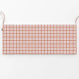 Bankauflage Karo Muster Beige Braun