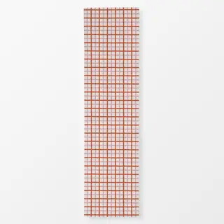 Tischläufer Karo Muster Beige Braun