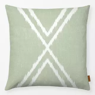 Kissen Cross Ikat light Green