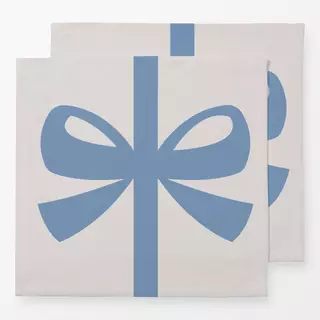 Servietten Christmas Gift Blue