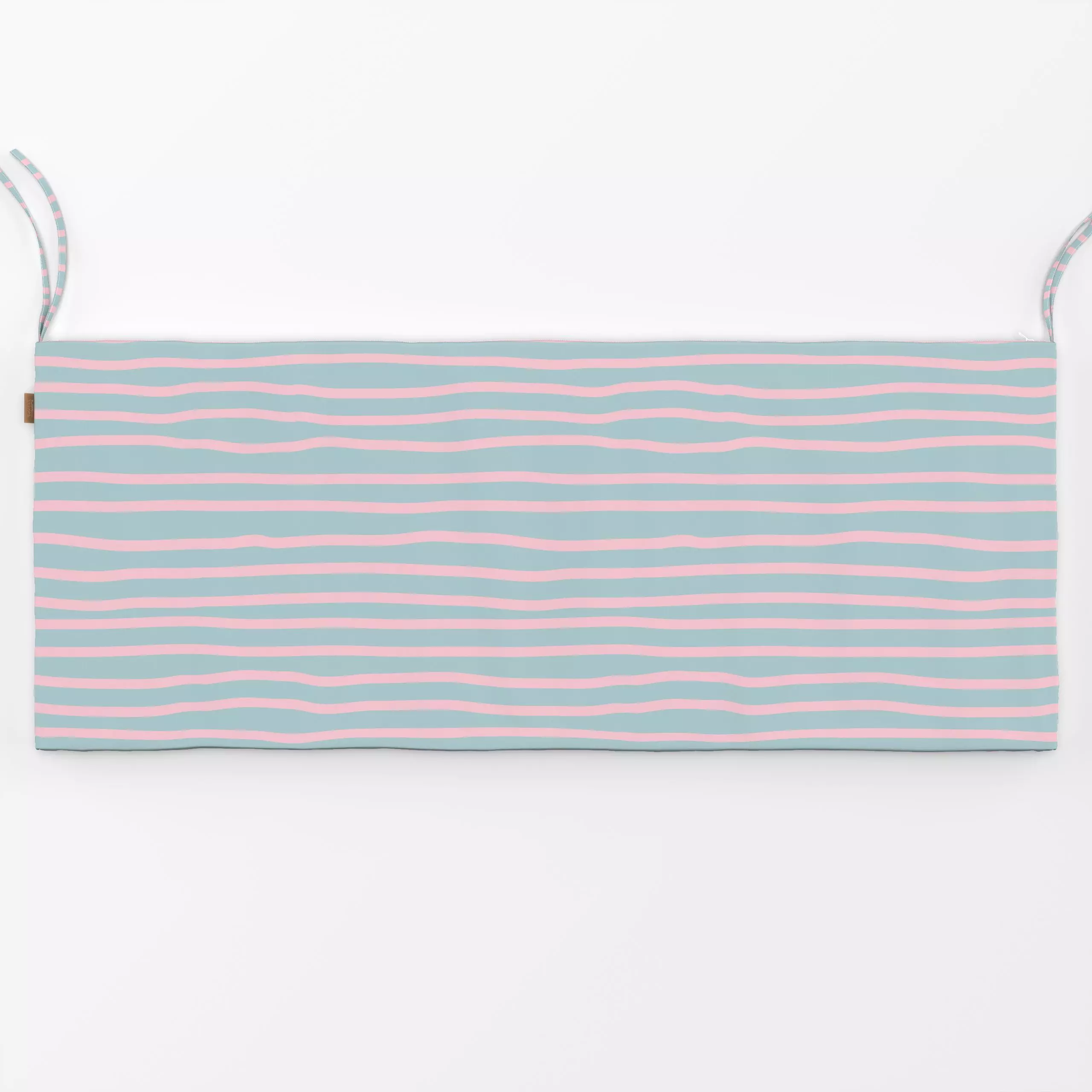 Bankauflage Steifen Pastell Rosa Blau - Symbole & Muster - von „Andrea Haase"; hell, hellblau, gestreift, Streifenmuster, Na...