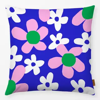 Kissen Bright blooms blue pink