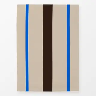Geschirrtücher Electric Blue and Mocha Stripe