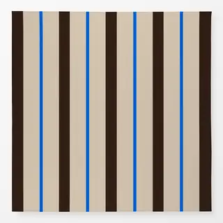 Tischdecke Electric Blue and Mocha Stripe