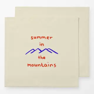 Servietten Mountain Summer