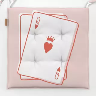 Sitzkissen Queen of Hearts