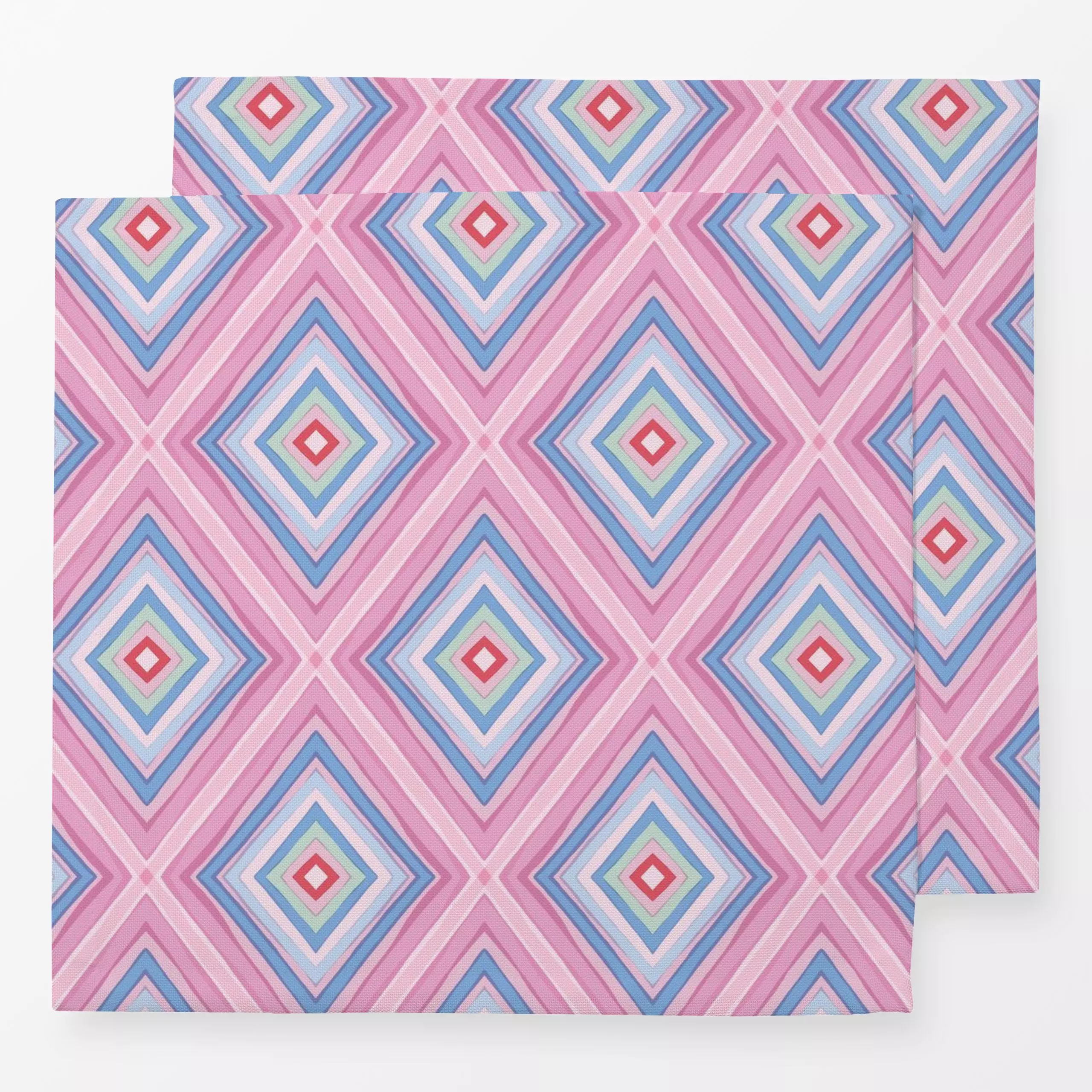 Servietten geometric diamonds - Sommer, Symbole & Muster - von „Vivian Hasenclever"; Muster, abstrakt, Geometrisch, modern, ...