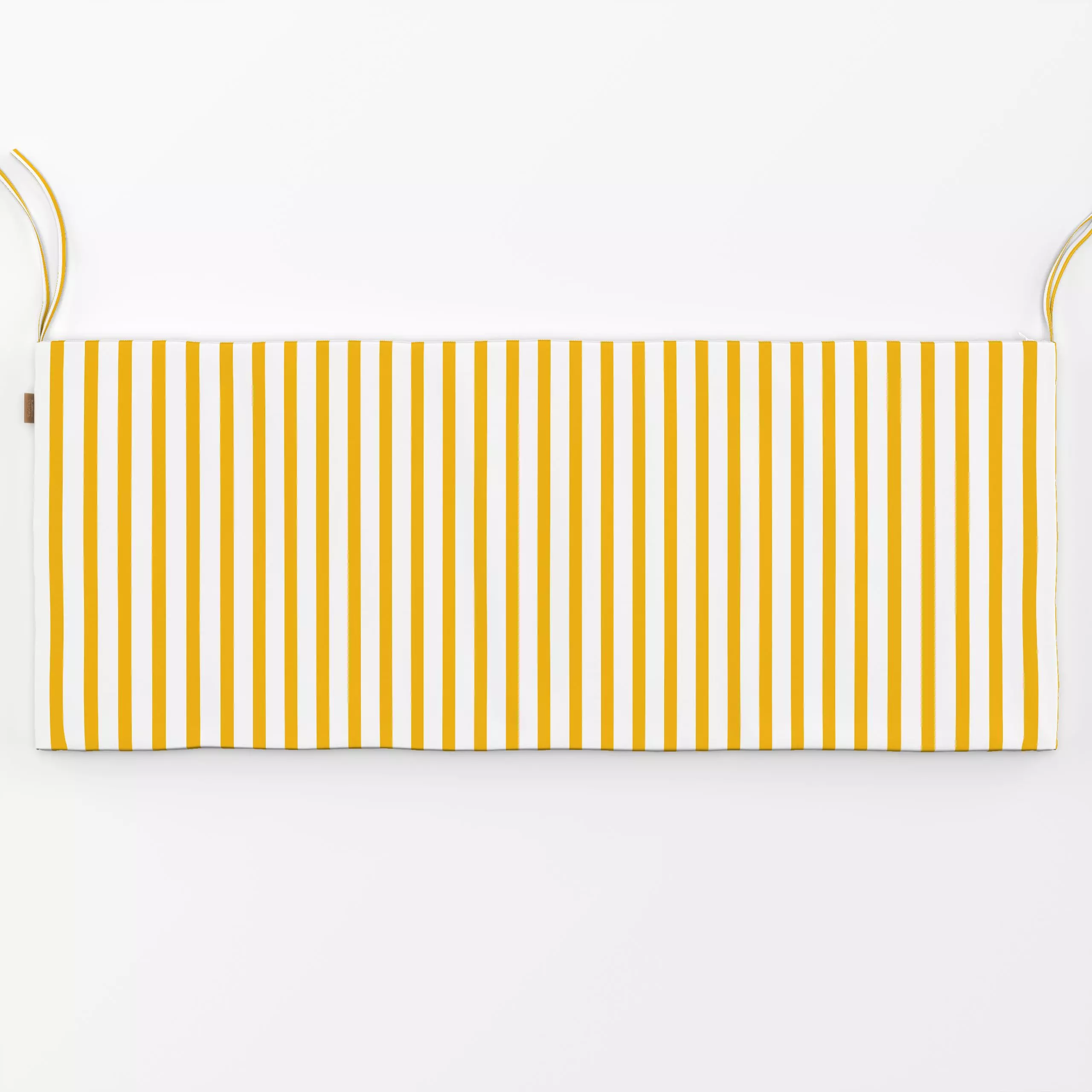 Bankauflage Blockstreifen Gelb Weiss - Sommer, Symbole & Muster - von „Mareen Heinz"; Streifen, Geometrisch, Strand, Sommer,...