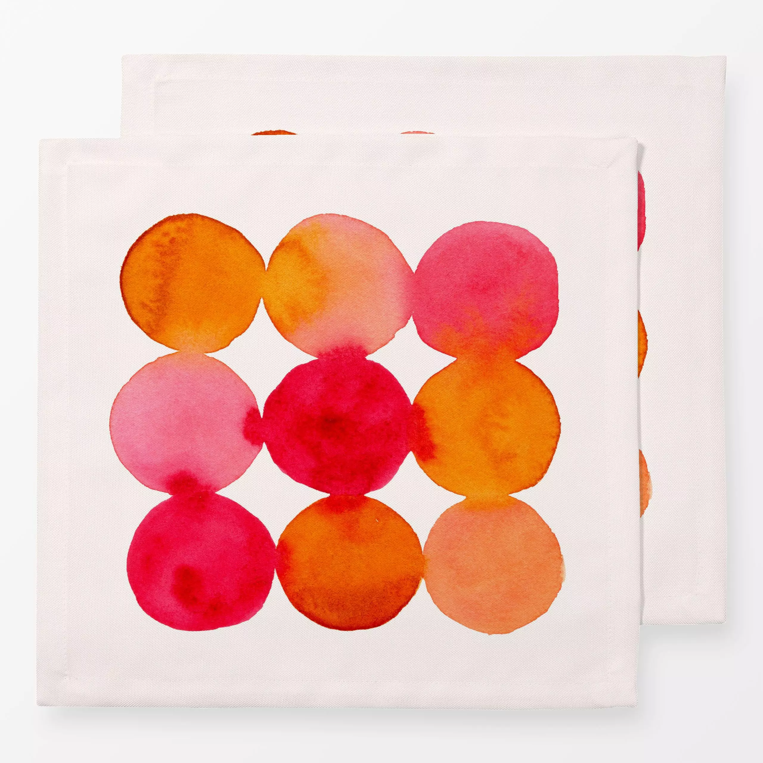 Servietten Pink goldener Sommer Dots - Symbole & Muster, Retro & Vintage - von „youdesignme"; boho, Wasserfarben, Aquarell, ...