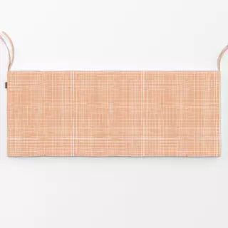 Bankauflage Karo peach fuzz