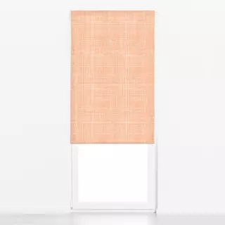 Raffrollo Karo peach fuzz