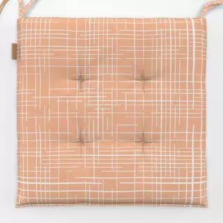 Sitzkissen Karo peach fuzz